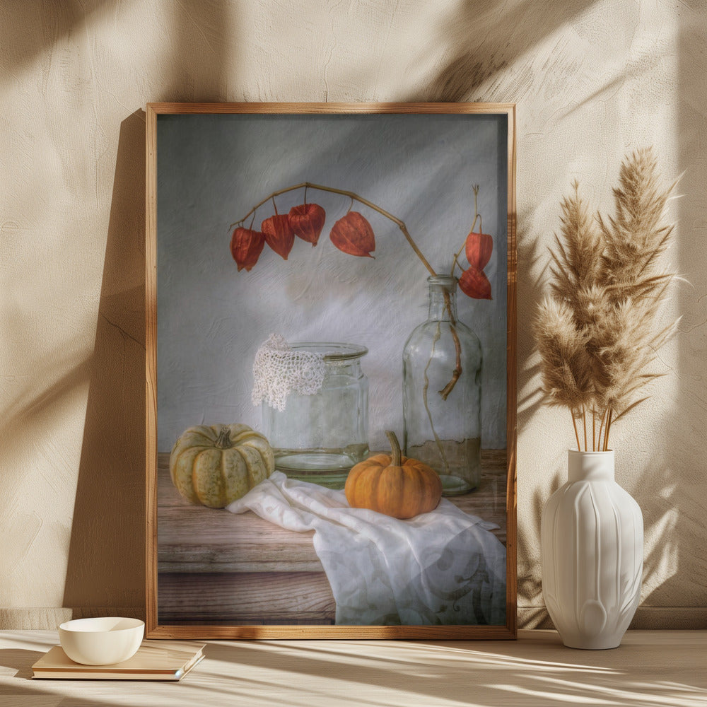 Still life with Physalis and Pumpkin