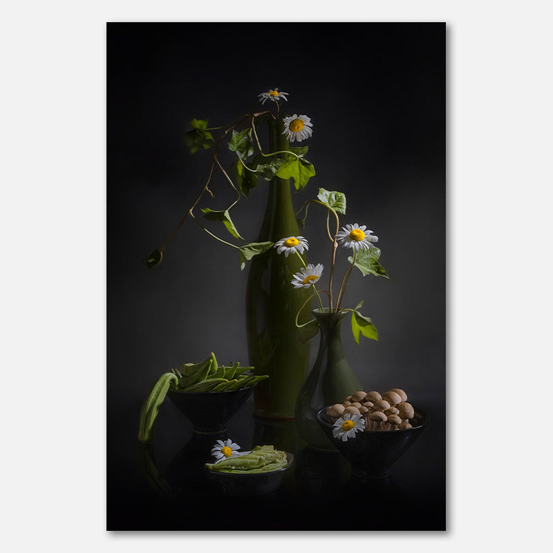 Daisy, Okra and Mushroom