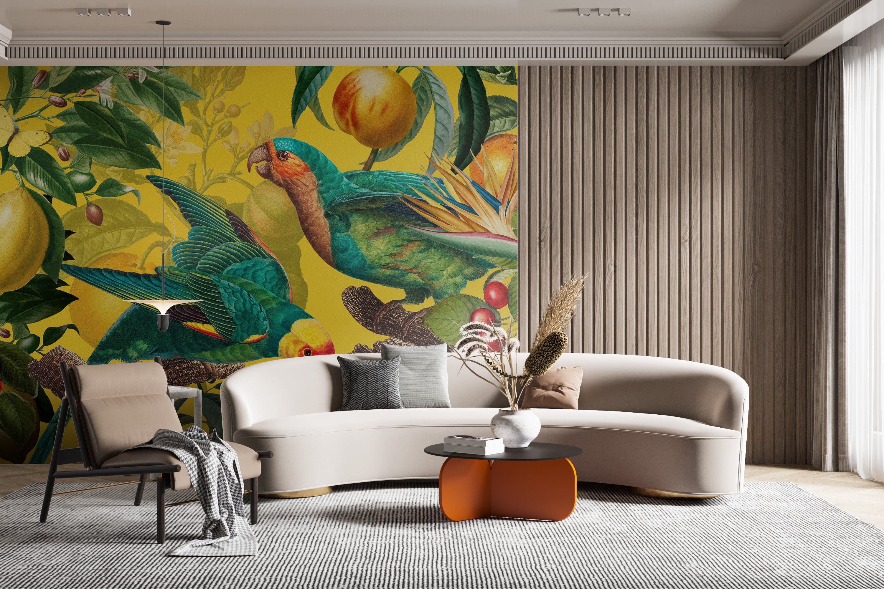 Yellow Tropics Wallpaper