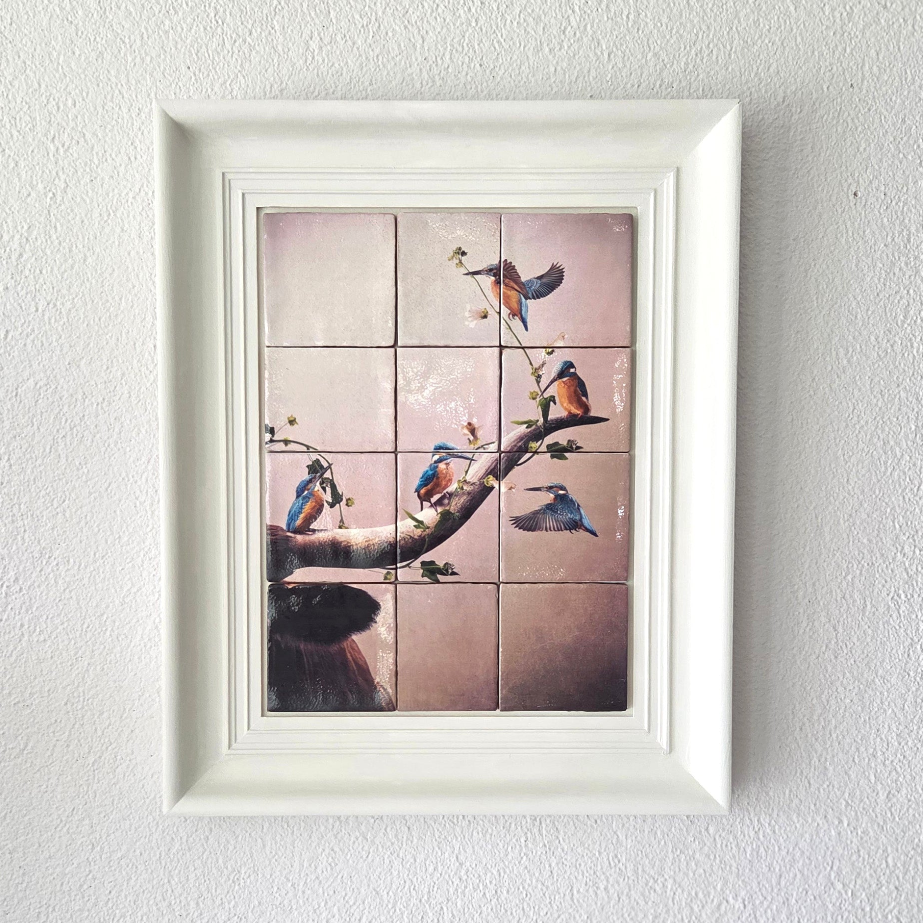 Originals - Kingfishers - Tegels in lijst - 43 x 53 cm