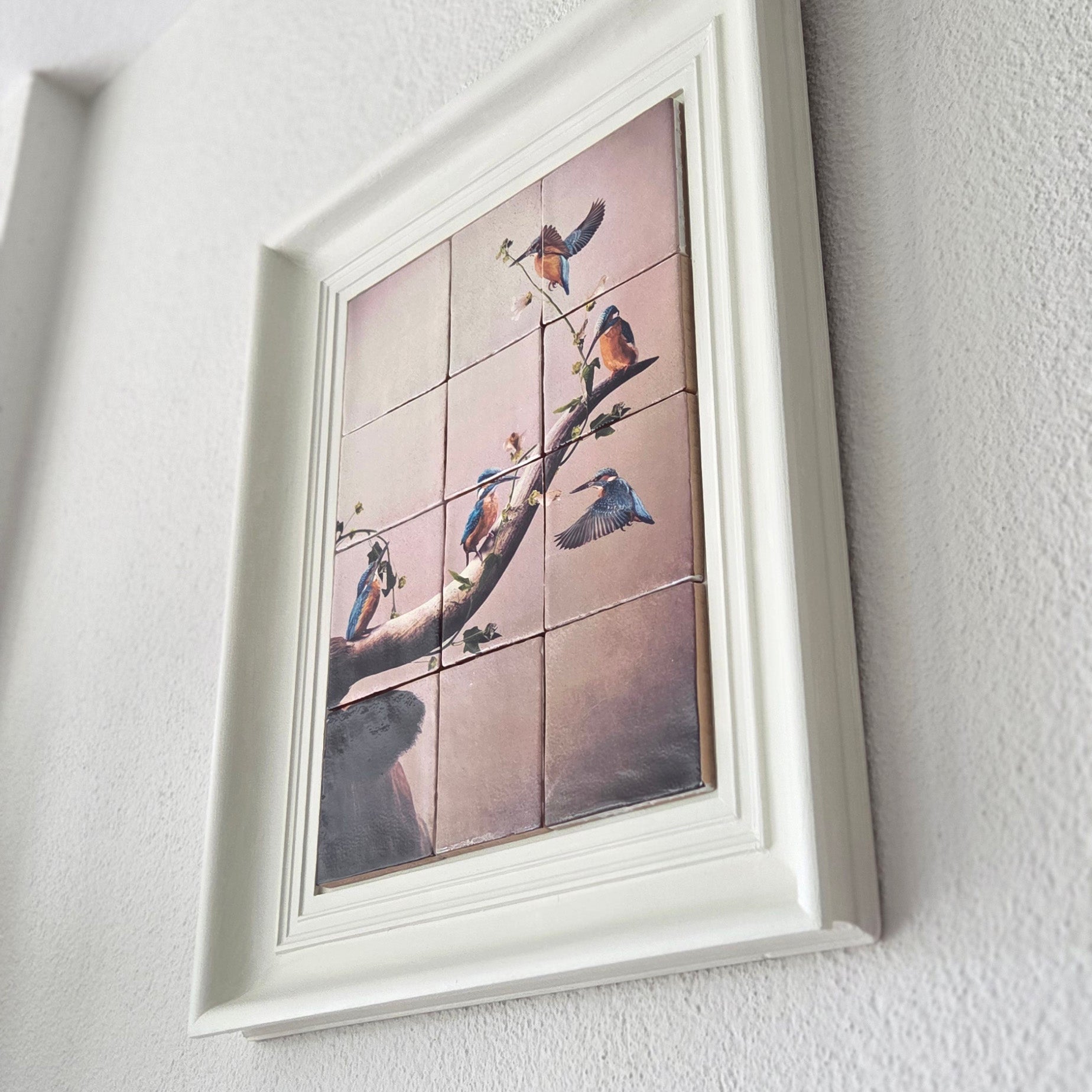 Originals - Kingfishers - Tegels in lijst - 43 x 53 cm