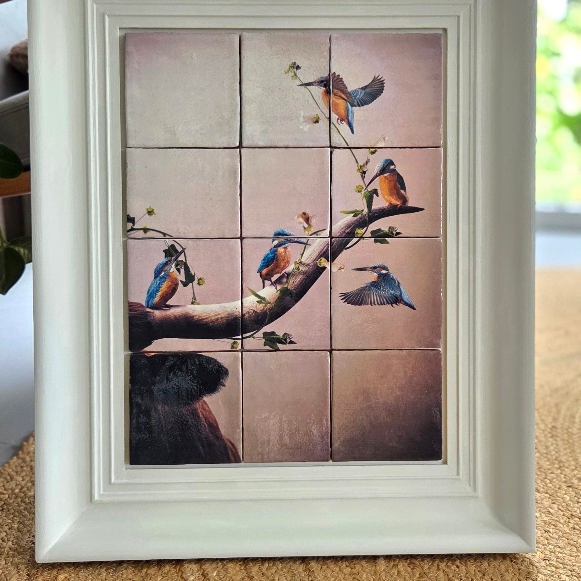 Originals - Kingfishers - Tegels in lijst - 43 x 53 cm