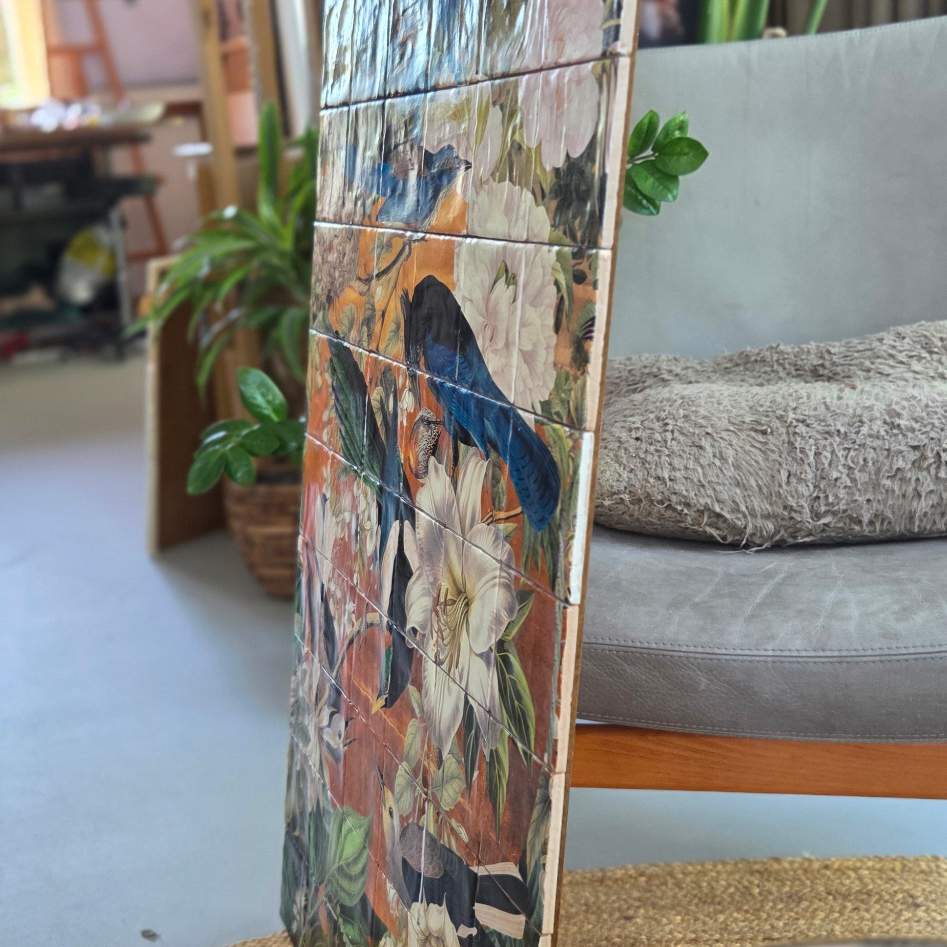 Originals - Garden of Birds - Tegel Tableau - 60 x 90 cm