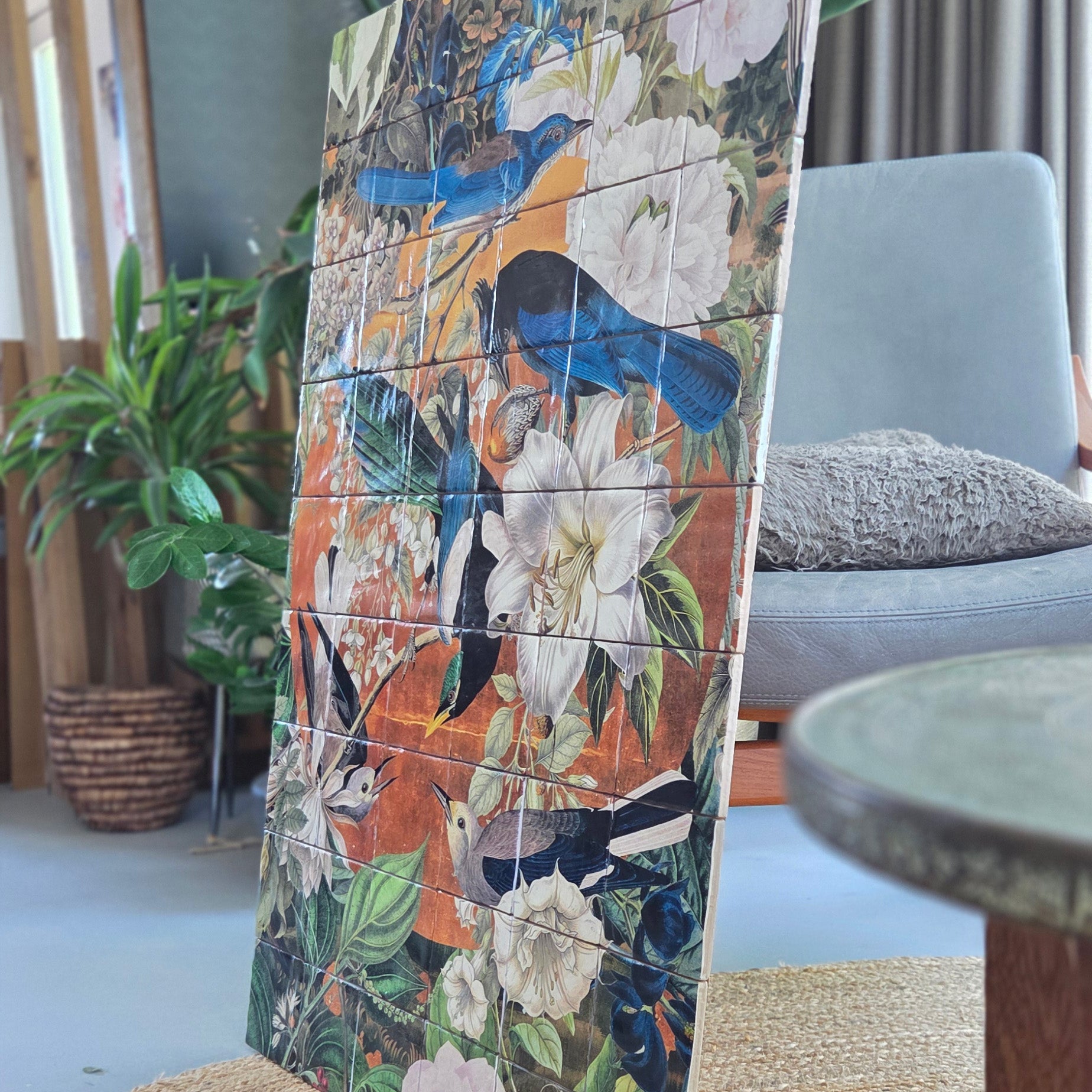 Originals - Garden of Birds - Tegel Tableau - 60 x 90 cm