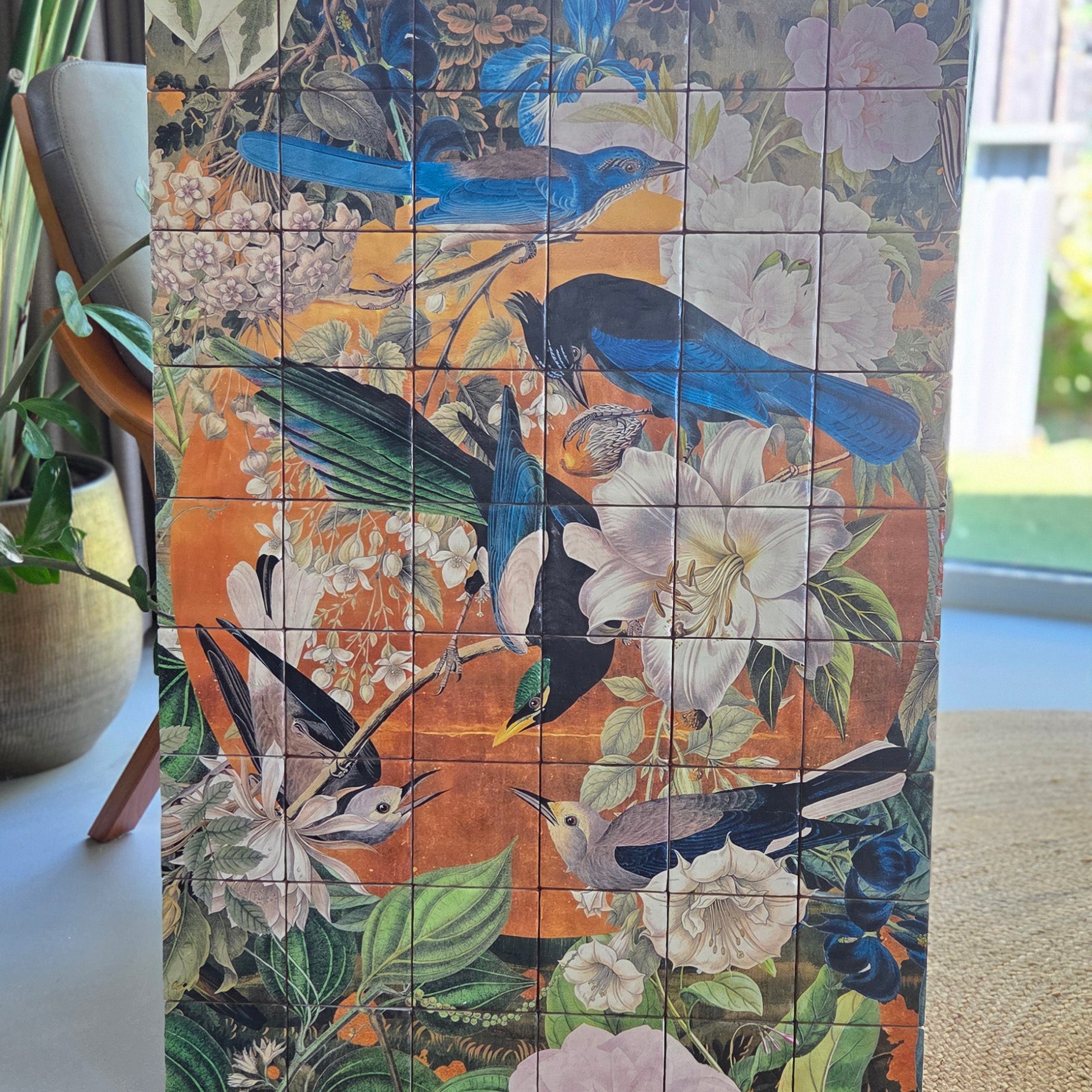Originals - Garden of Birds - Tegel Tableau - 60 x 90 cm