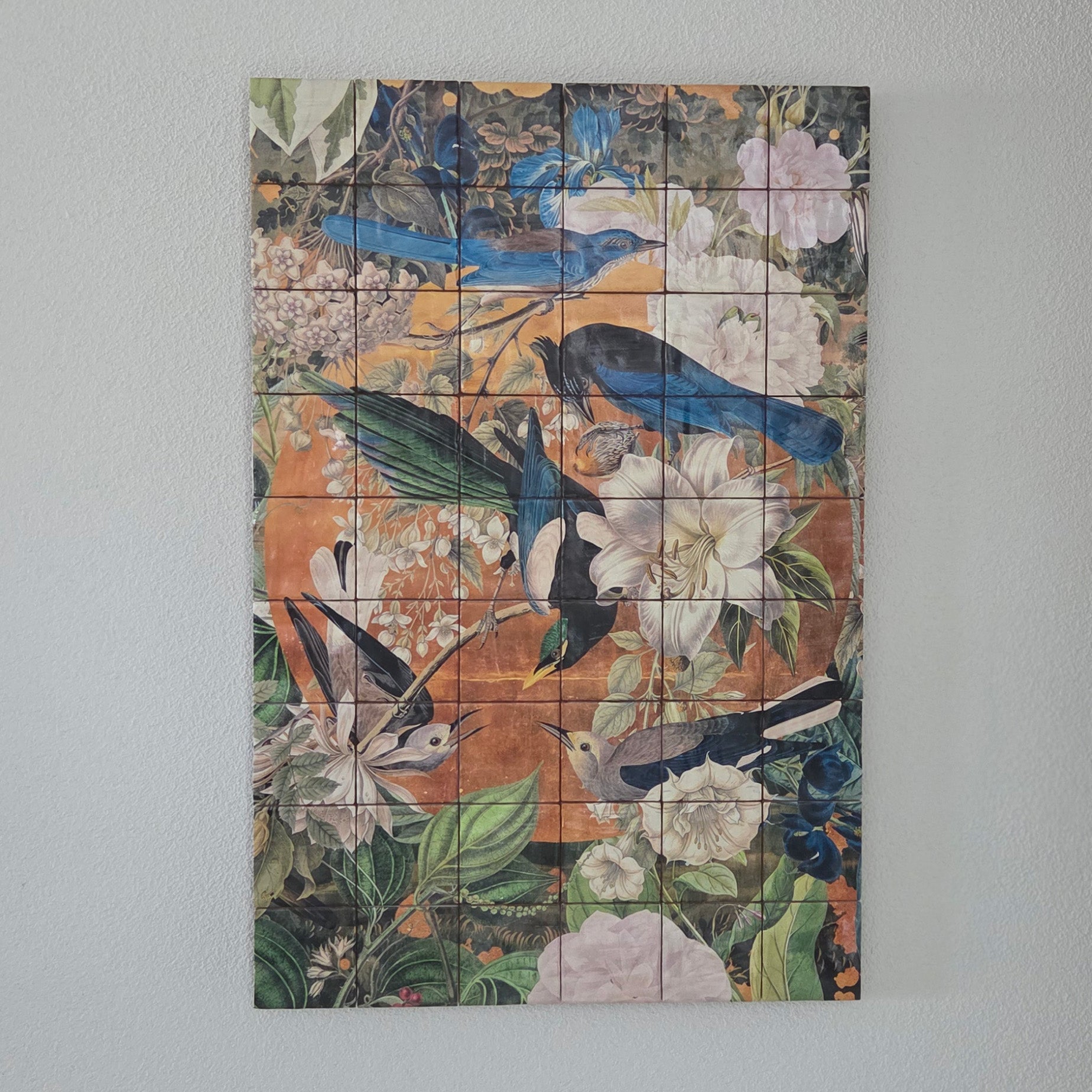Originals - Garden of Birds - Tegel Tableau - 60 x 90 cm