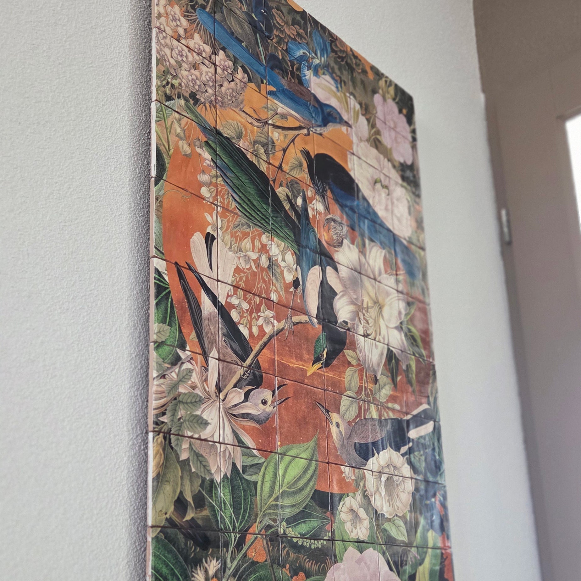 Originals - Garden of Birds - Tegel Tableau - 60 x 90 cm