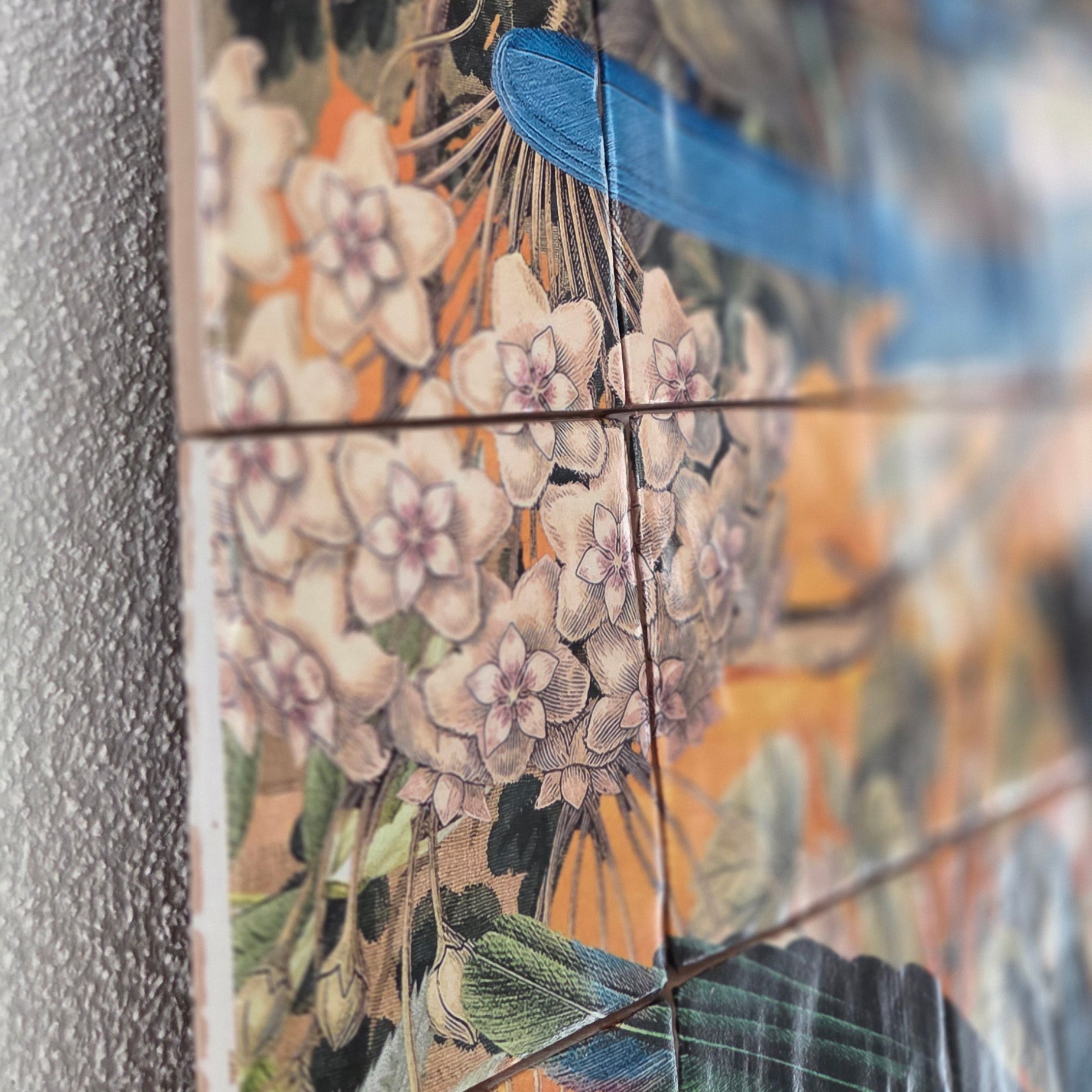 Originals - Garden of Birds - Tegel Tableau - 60 x 90 cm