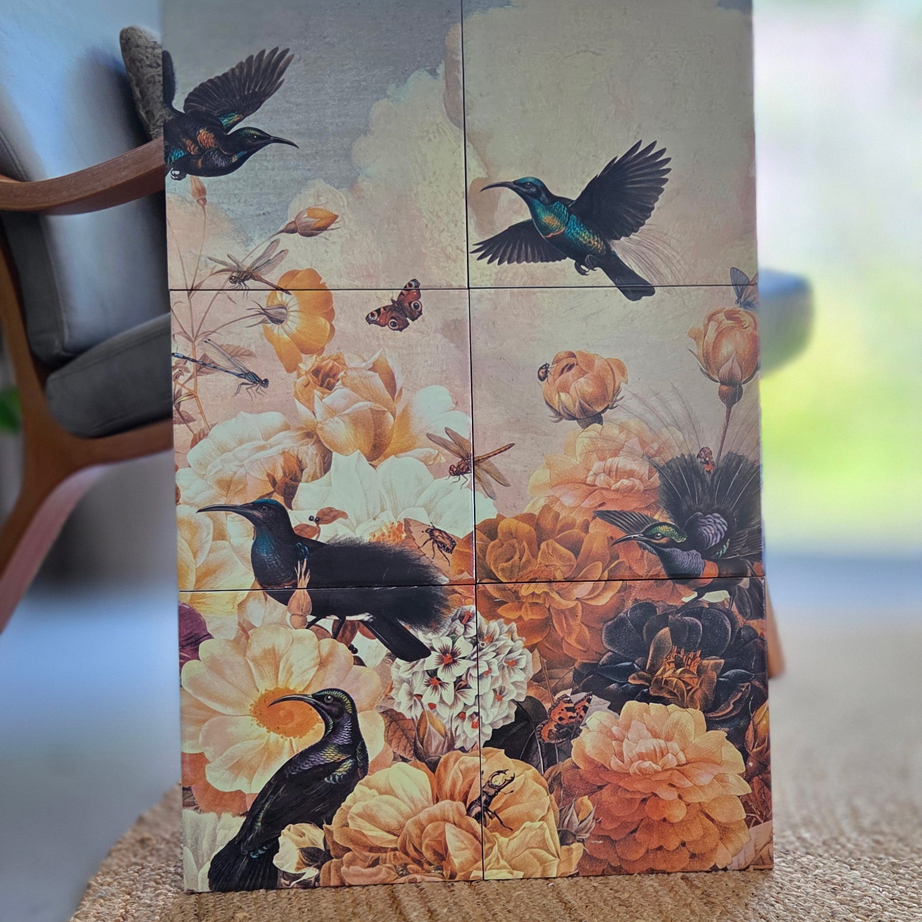 Tegel Tableau - Golden Paradise (40 x60 cm)