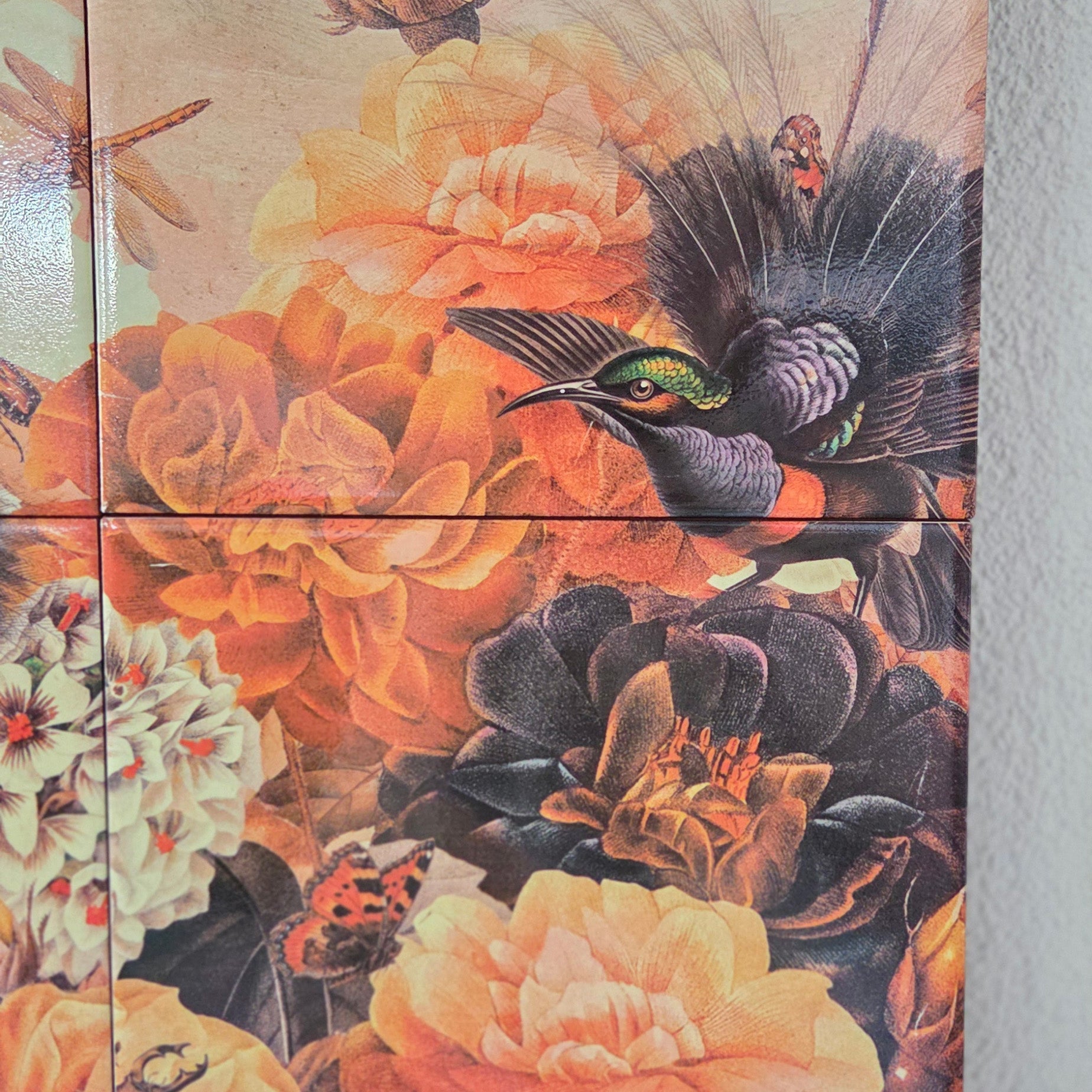 Tegel Tableau - Golden Paradise (40 x60 cm)