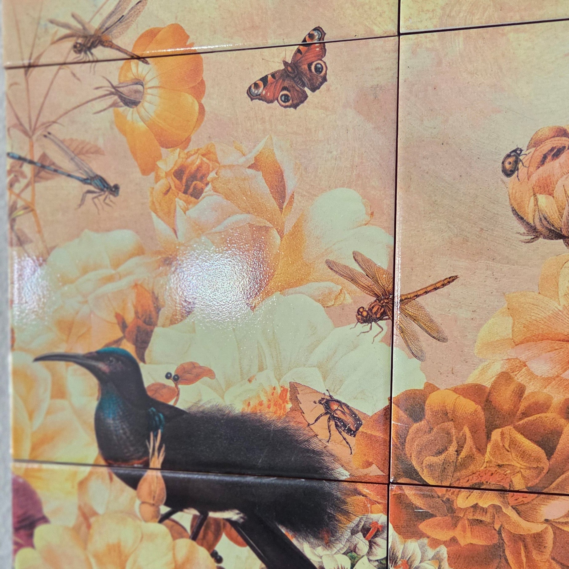 Tegel Tableau - Golden Paradise (40 x60 cm)