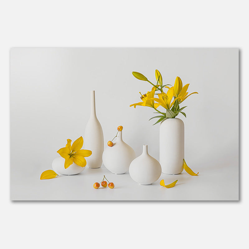 Blooming Lily and Sweet Cherry