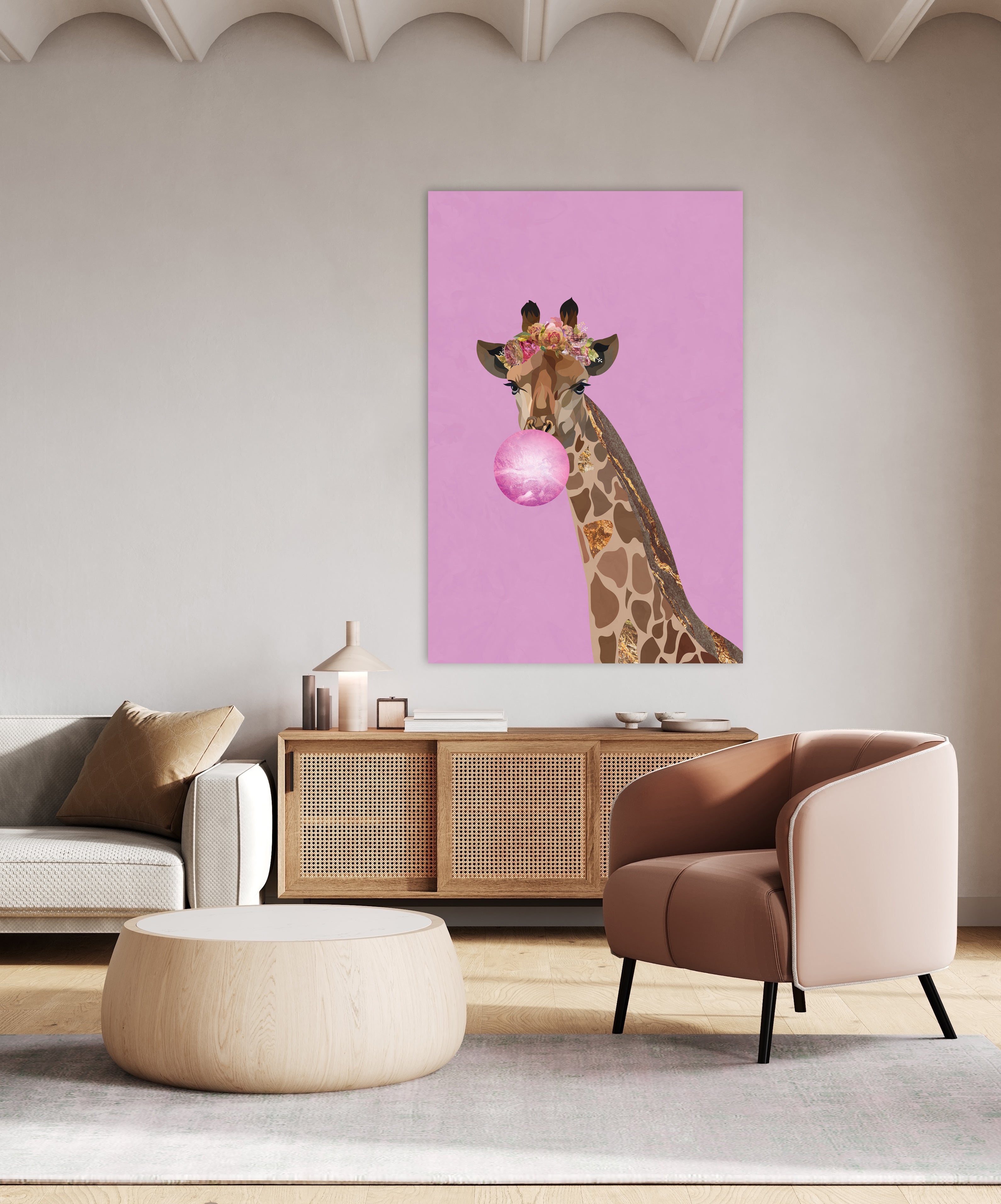 Giraffe pink bubblegum