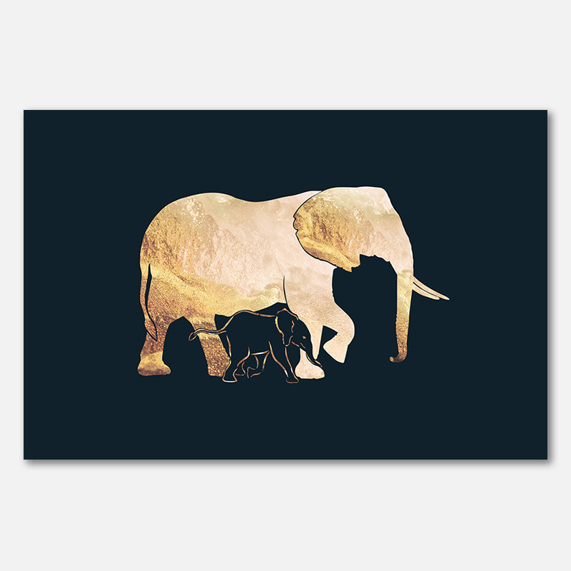 Schwarze Gold-Elefanten 2