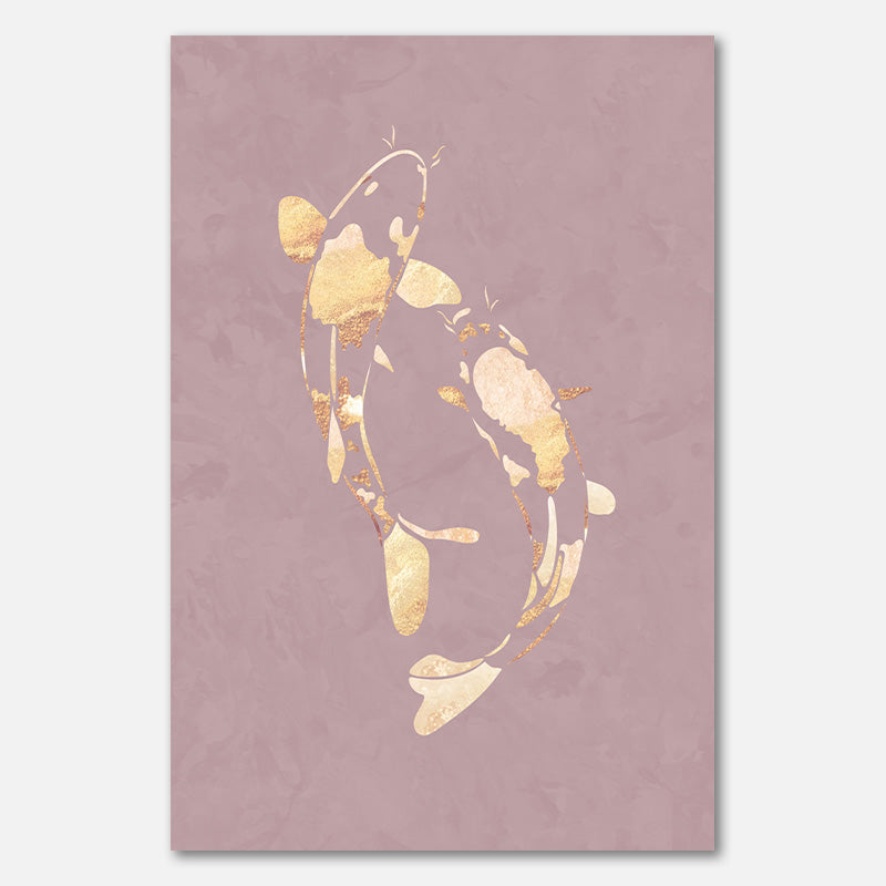 Pink Gold Koi Fish 1