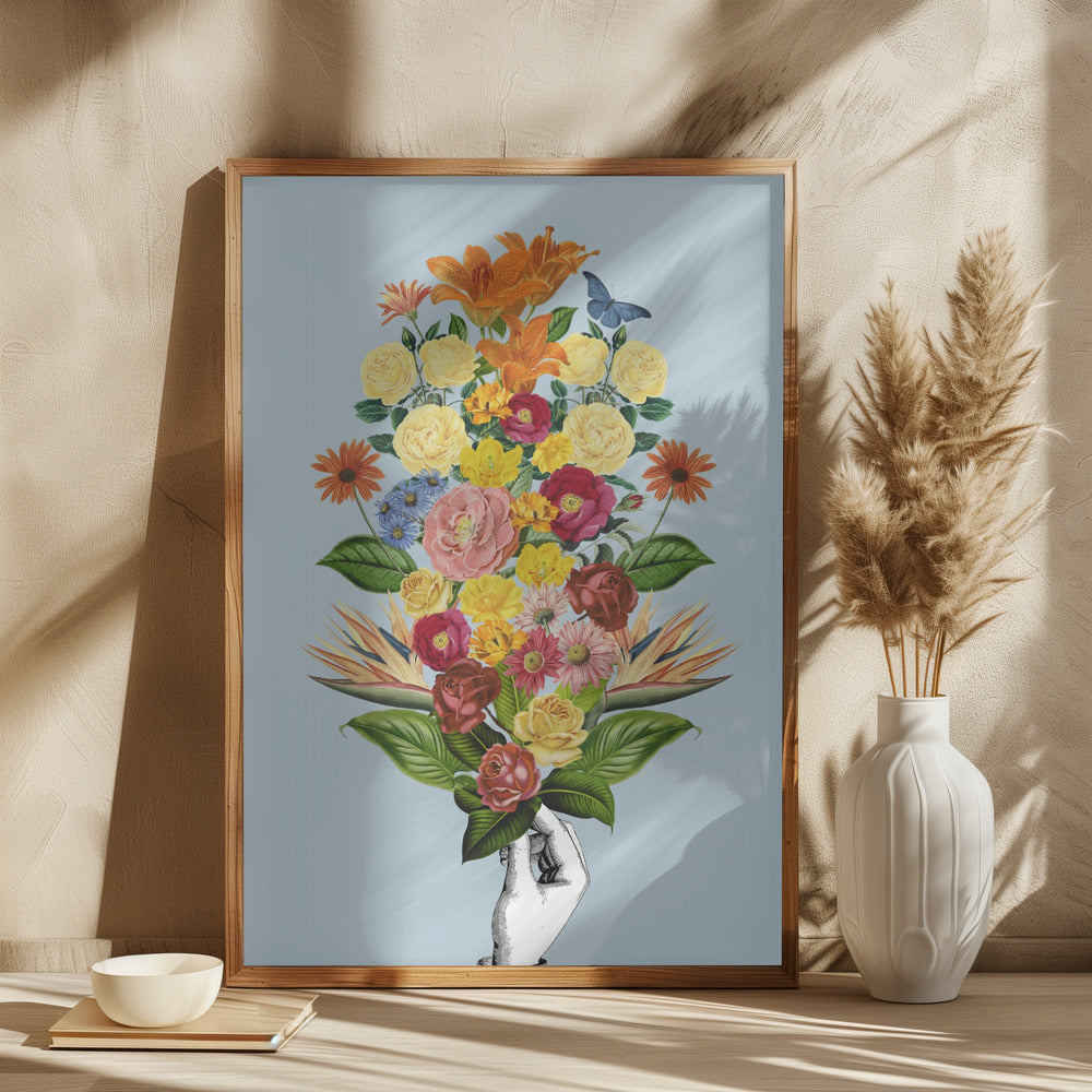 Botanical blue bouquet