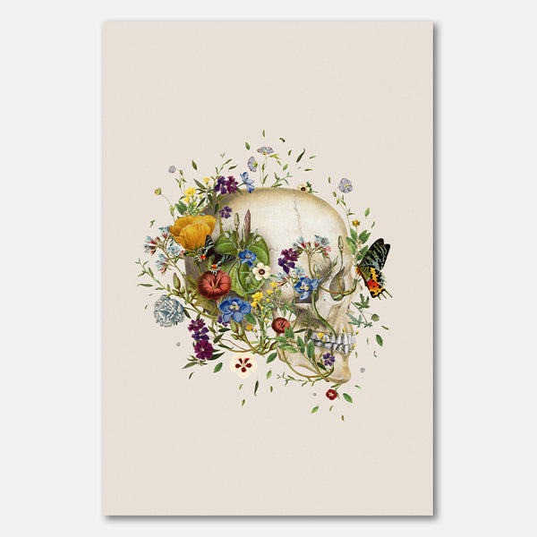 Floral skull