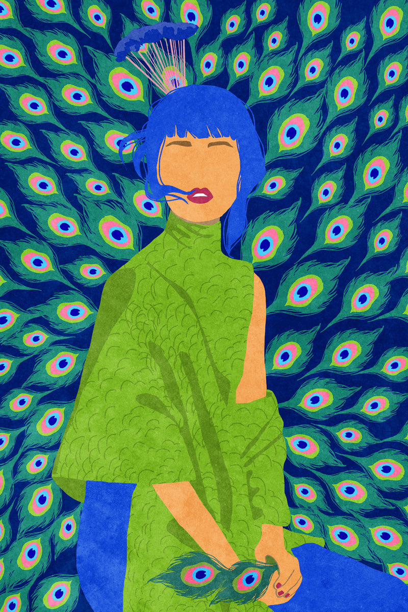 peacock woman