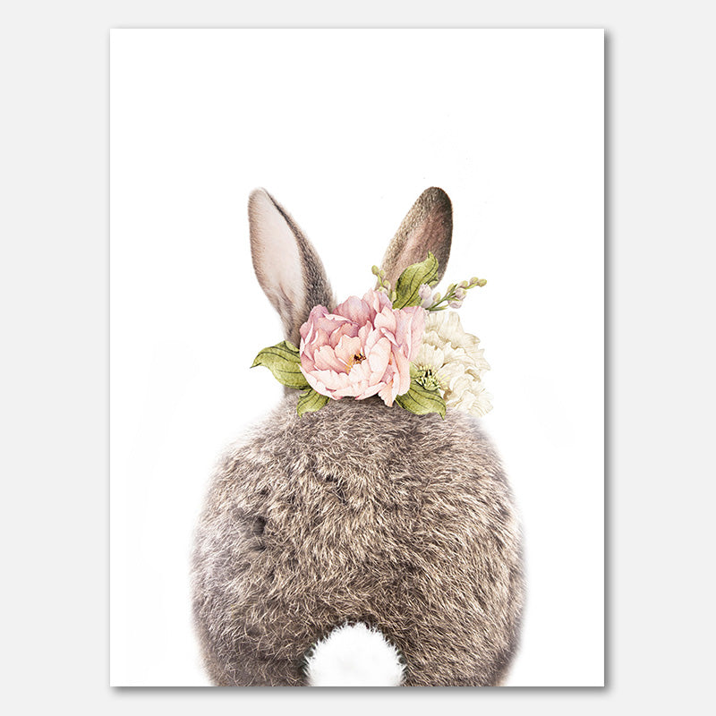 Floral Bunny Back