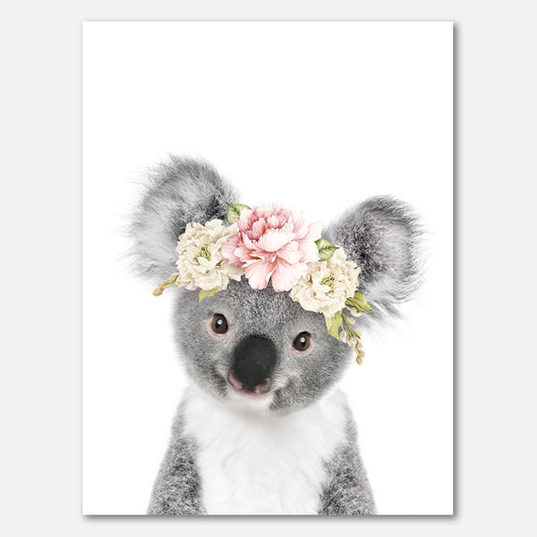 Floral Baby Koala