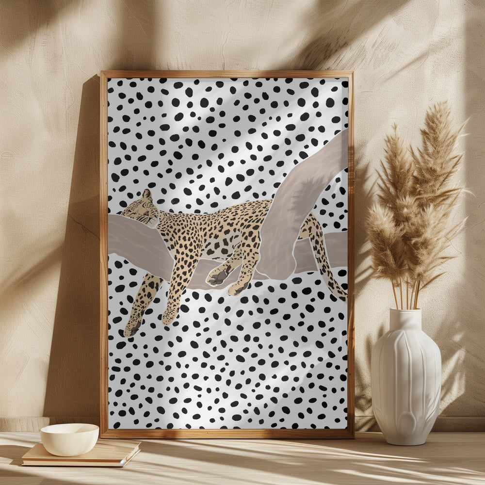 Leopard Sleeping Polkadots