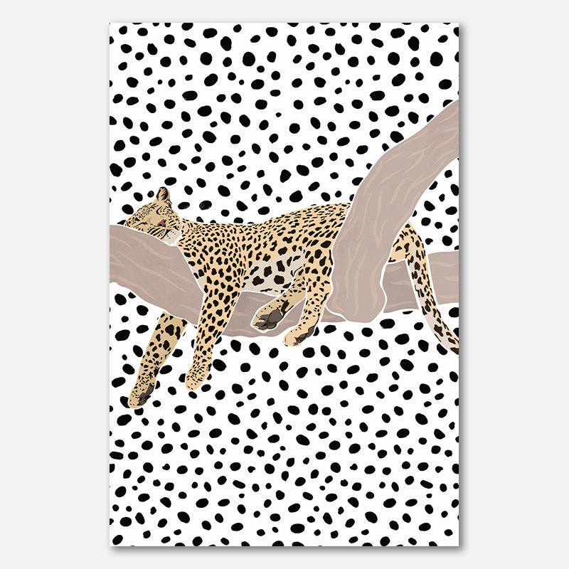Leopard Sleeping Polkadots