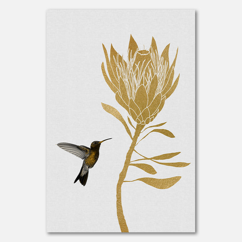 Hummingbird & Flower I