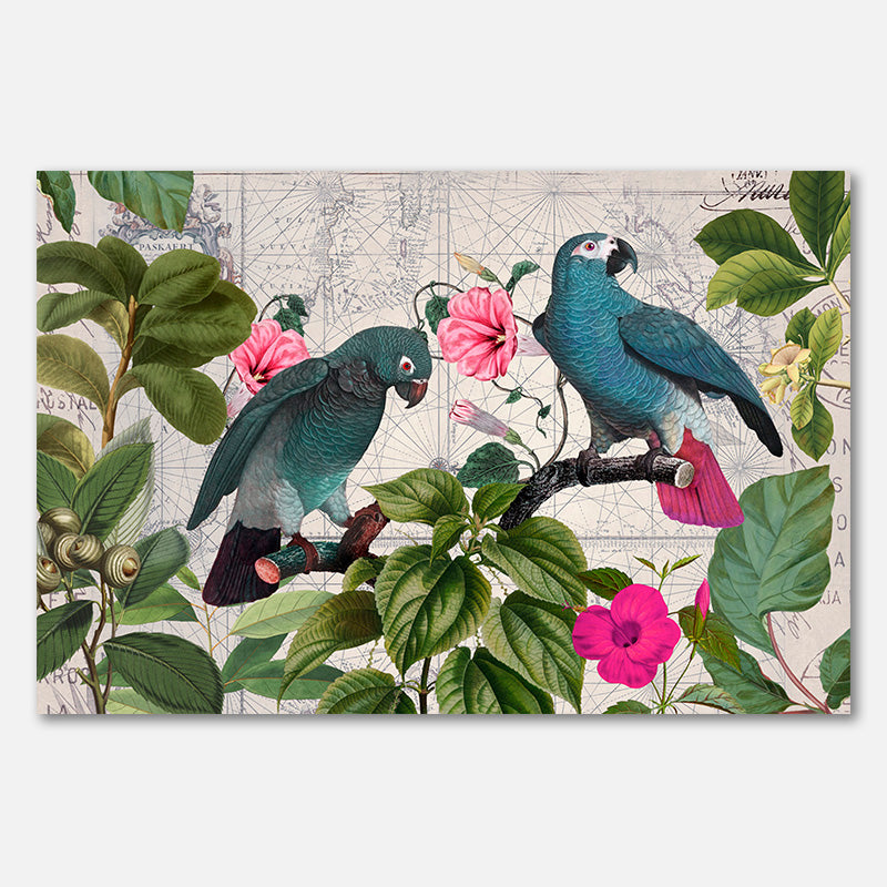 Papageien Nostalgische Reise Kopie