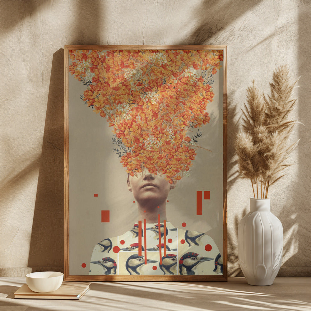 Vogel Flug im Herbst