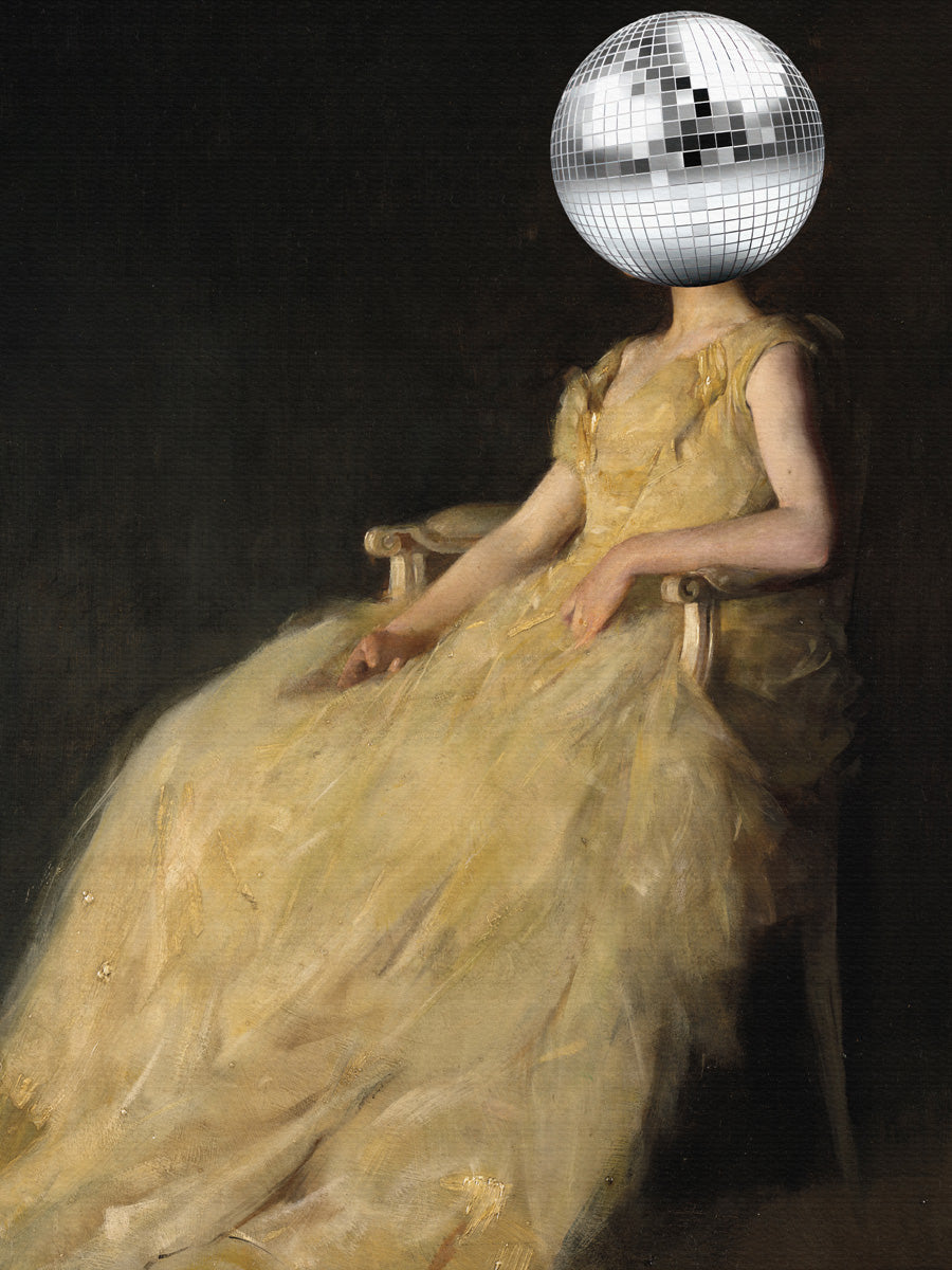 Disco Head Vintage Collage