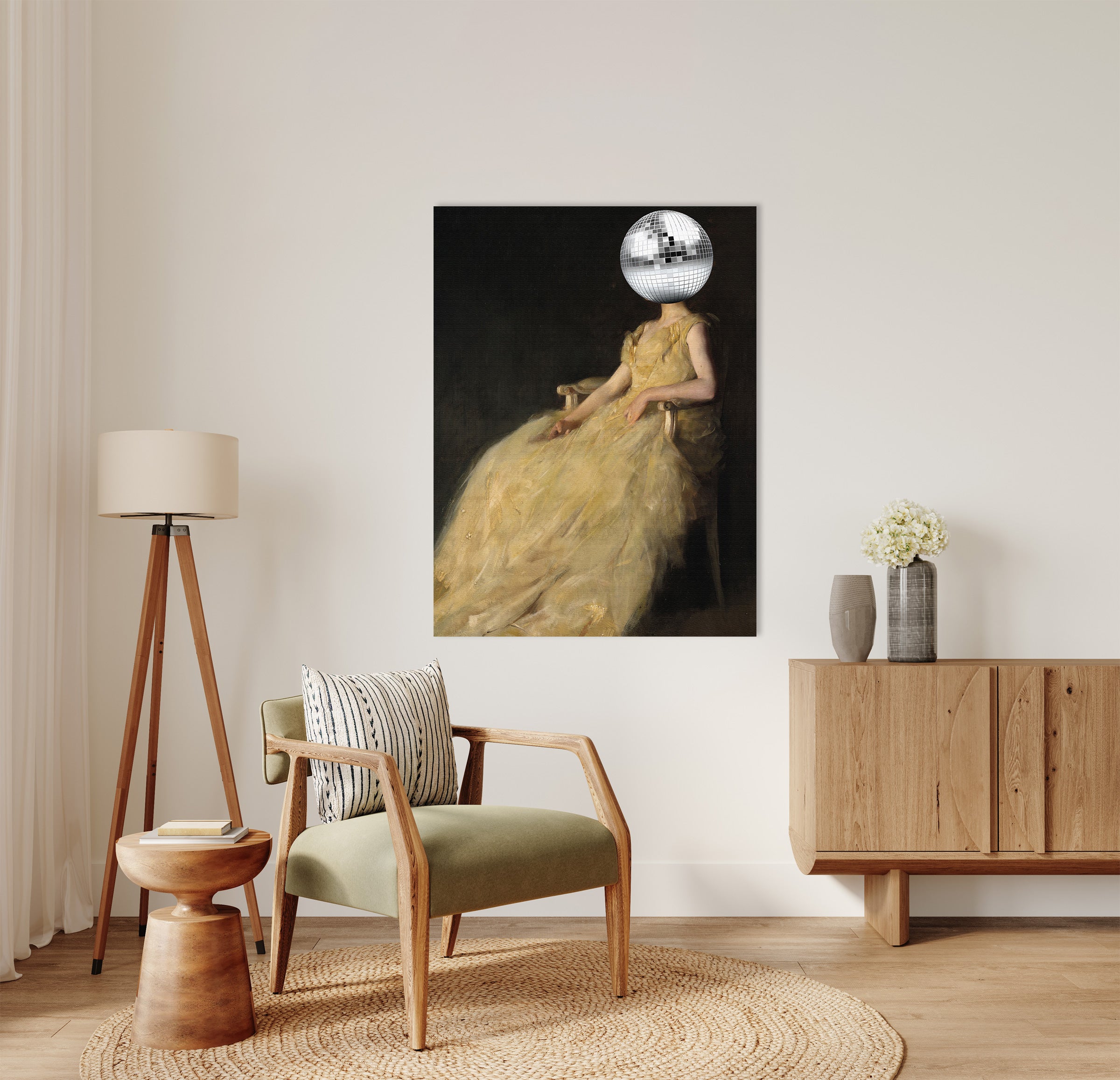 Disco Head Vintage Collage