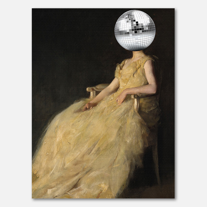 Disco Head Vintage Collage