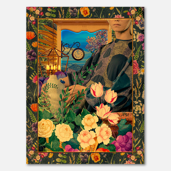 Surreal Floral Portail Collage
