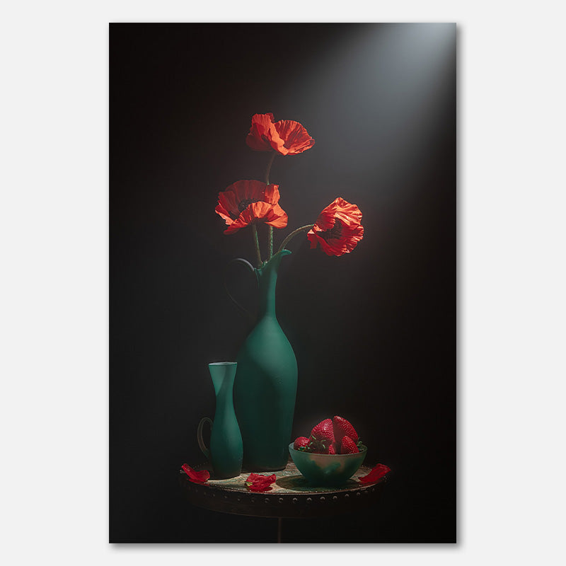 Red poppy & strawberry