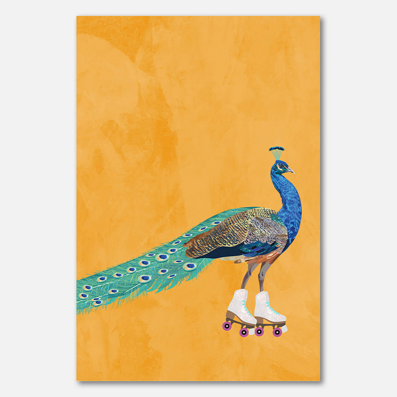 Pfauen Rollschuhlaufen