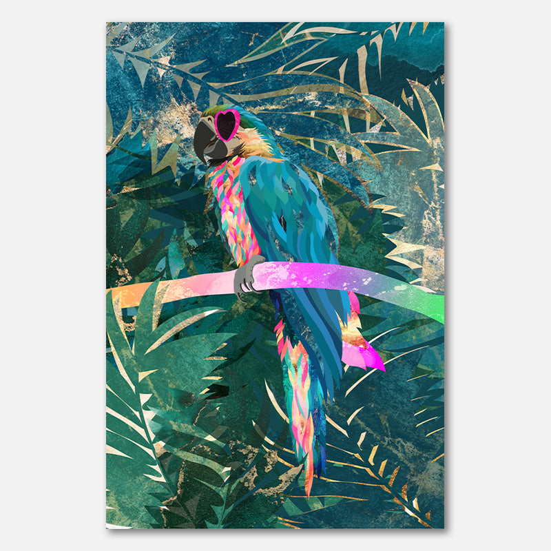 Jungle Rainbow Macaw Glasses 01
