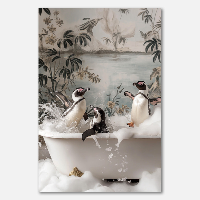 Pinguin-Splash-Party