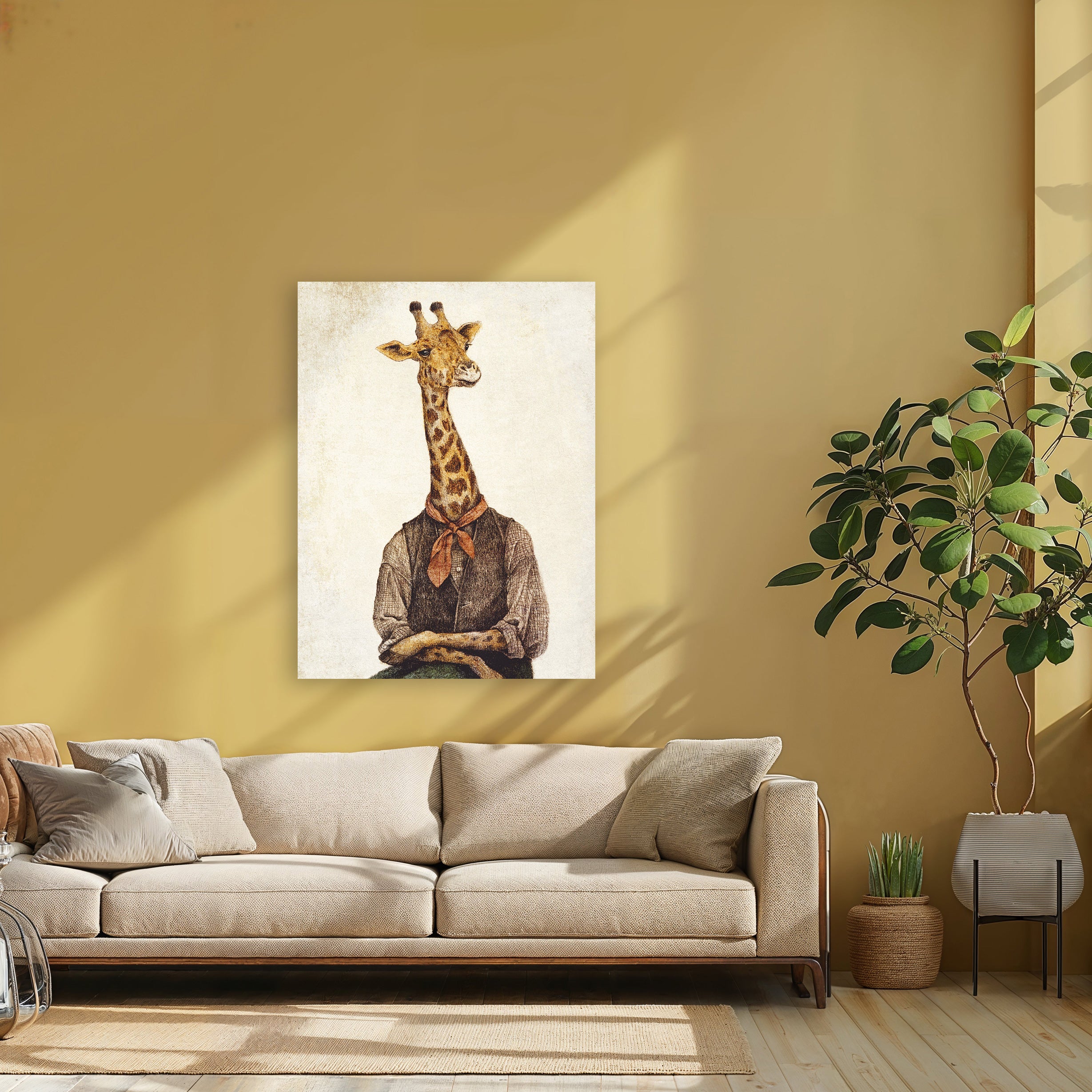 Giraffe With A Human Body