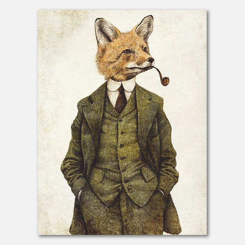 Der Vintage Stilvolle Fuchs