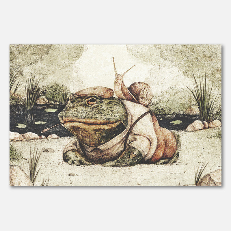 Frosch in gentlemanhafter Kleidung