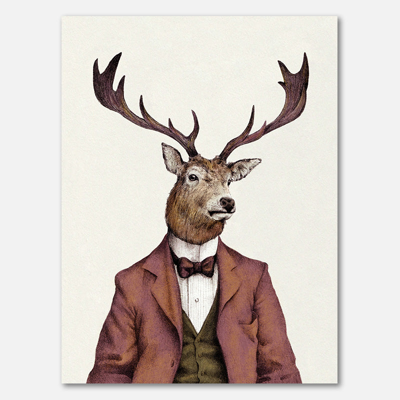 A deer With Human Attire—wearing
