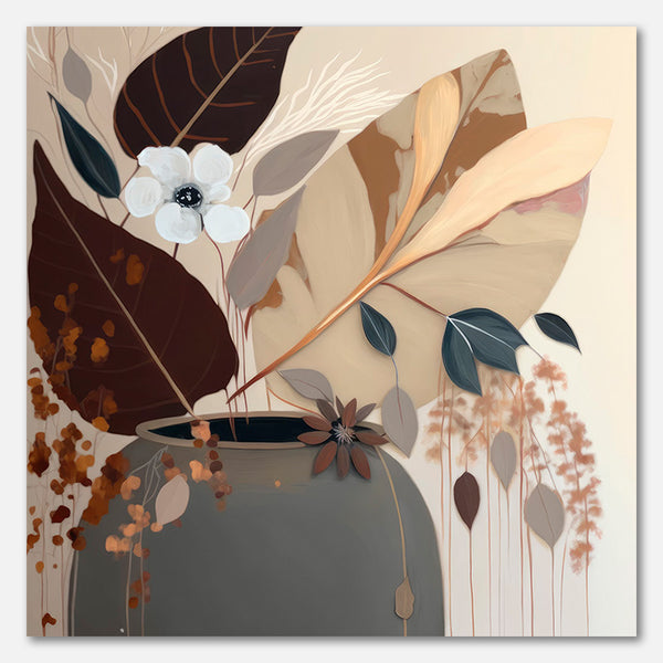 Abstract Leaves in a Vase