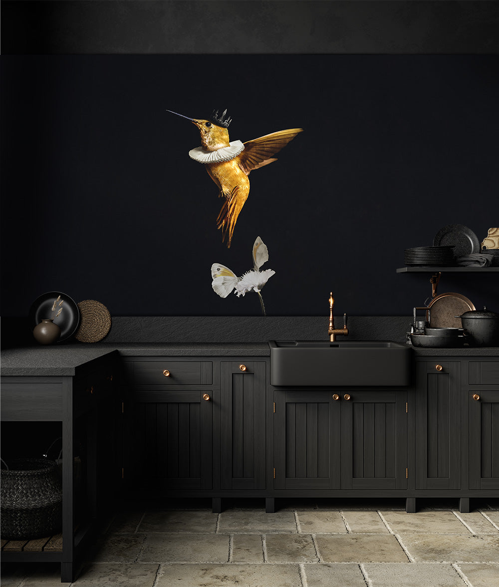 Royal Hummingbird Kitchen Backsplash