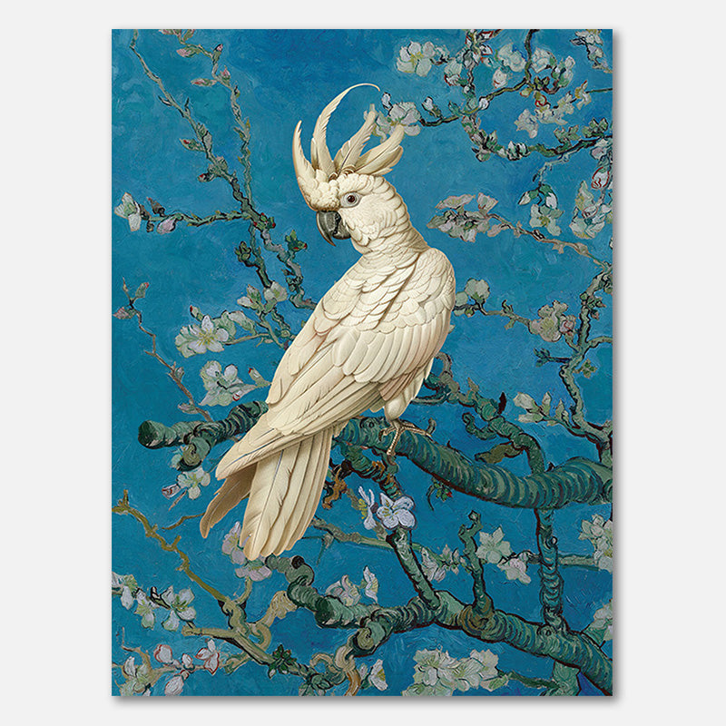 Cockatoo in Van Gogh's Almond Blossom
