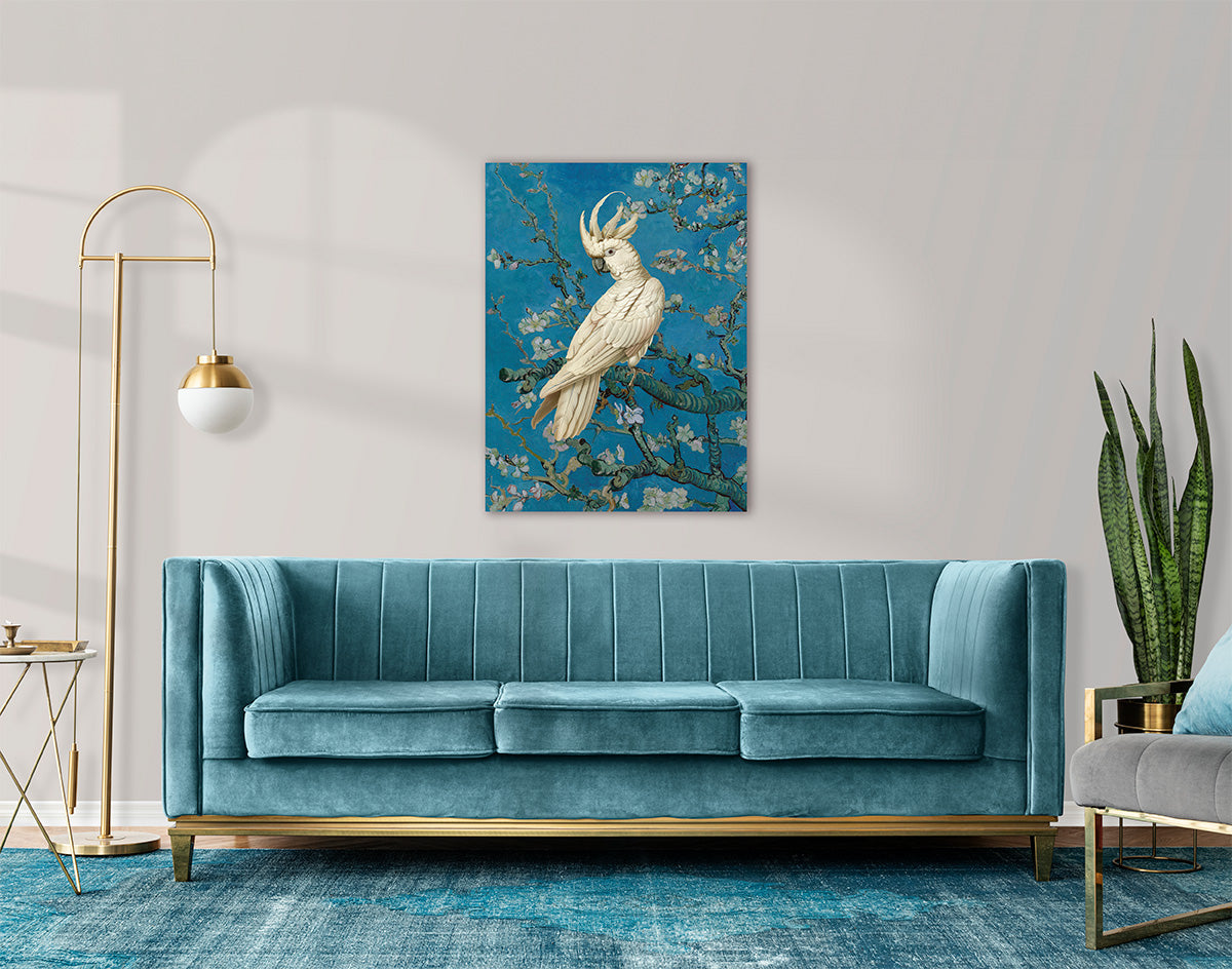 Cockatoo in Van Gogh's Almond Blossom