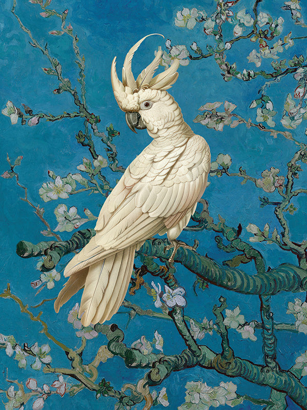 Cockatoo in Van Gogh's Almond Blossom