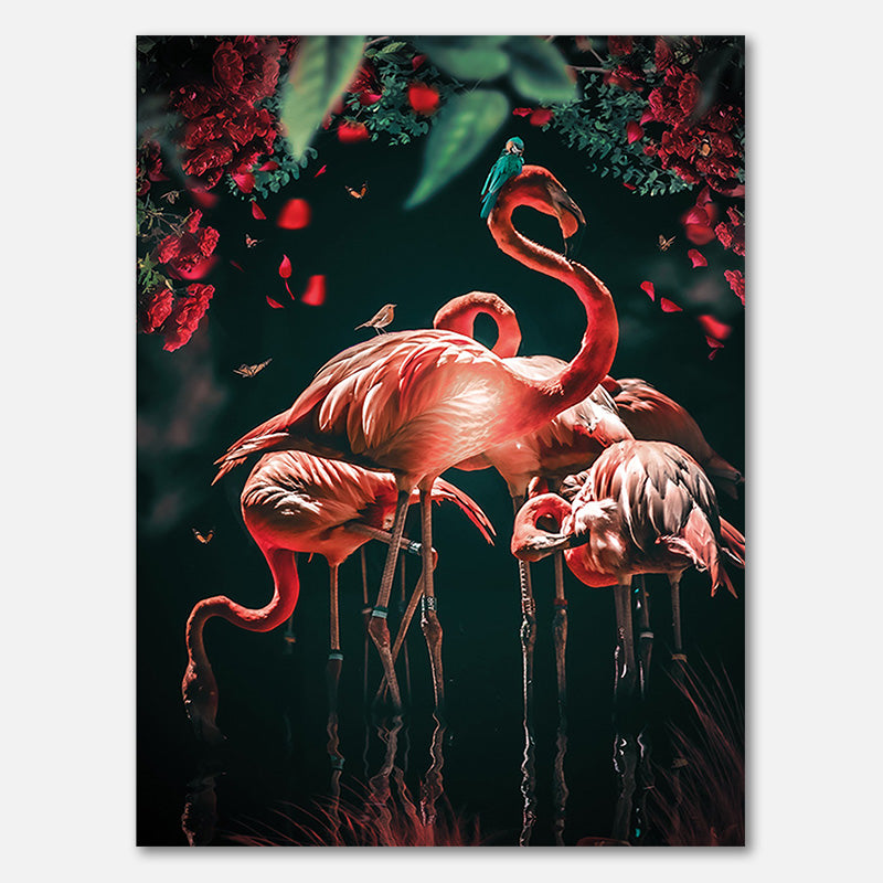 Flamingos leuchtend