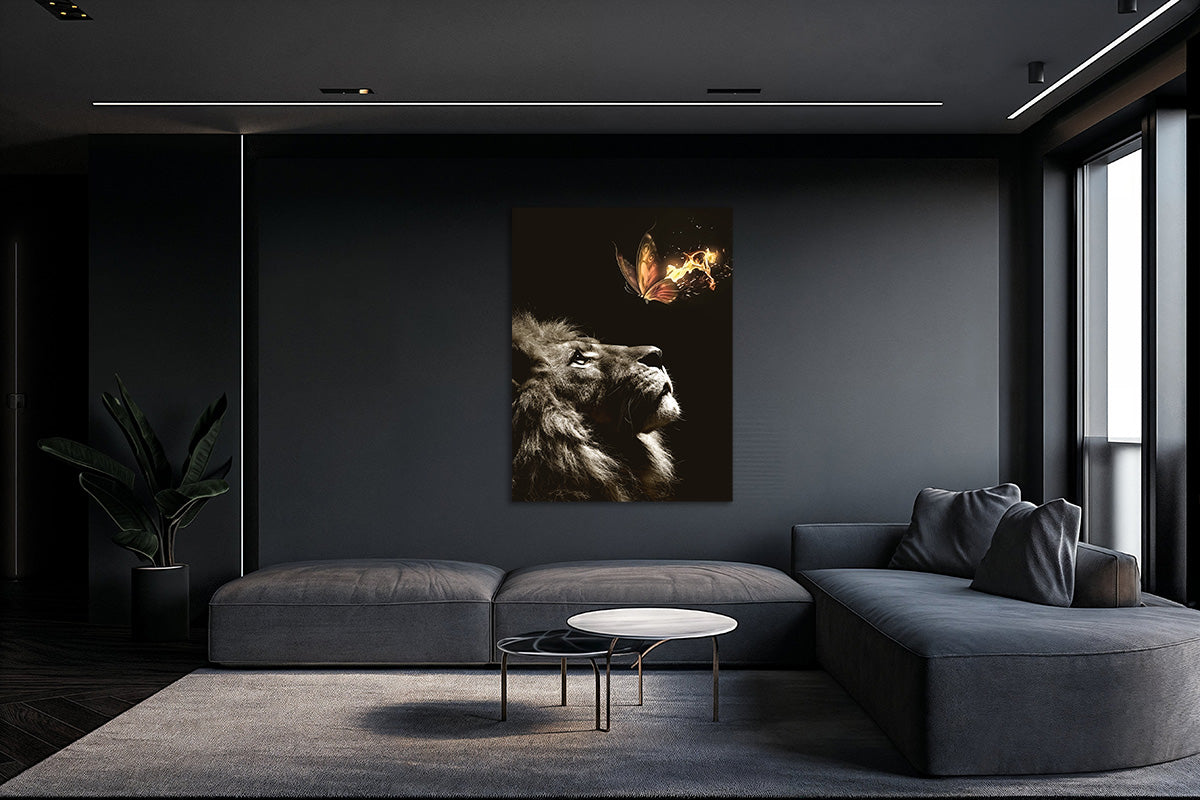 Lion Burning Butterfly