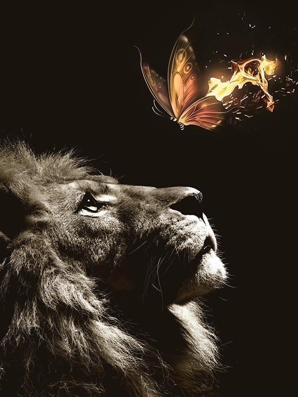 Lion Burning Butterfly