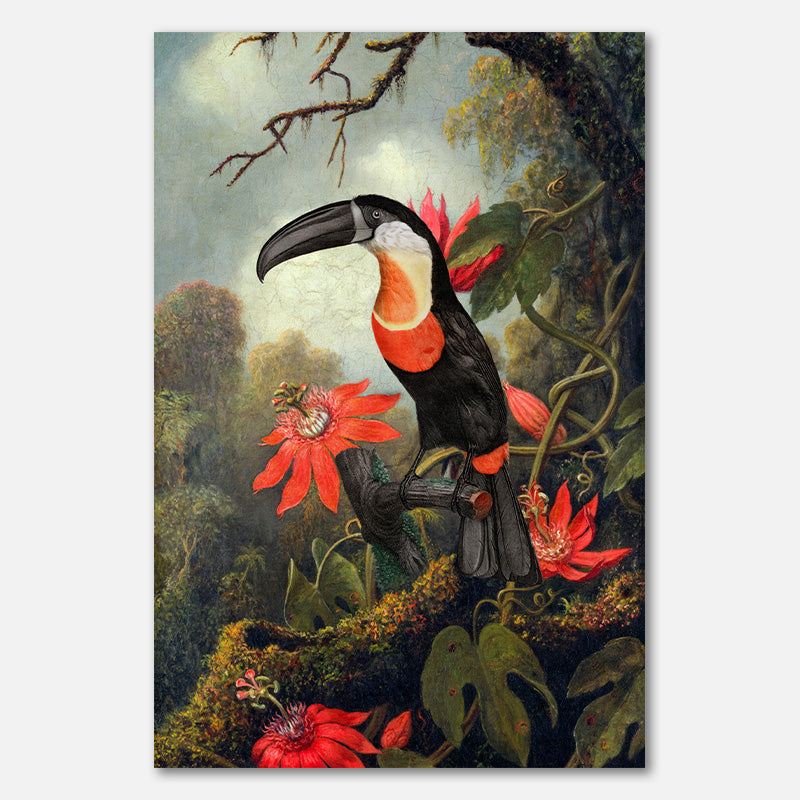 Passionflowers and the Toucan